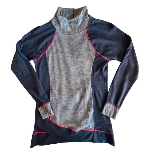 Smartwool womens 100% Merino wool sweater tunic mock neck base layer medium - Picture 2 of 9